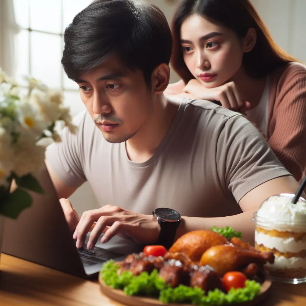 Klien Jasa Skripsi Surabaya Sedang Mengetik